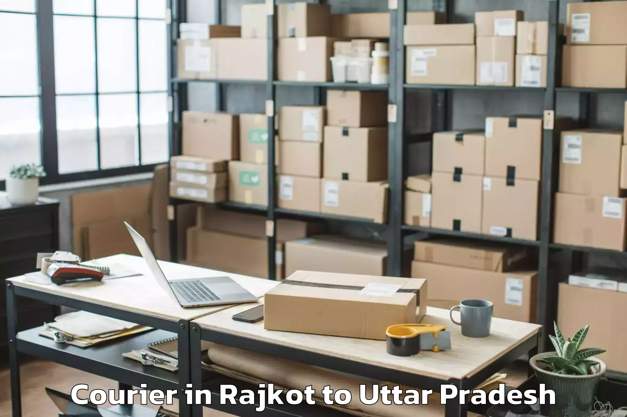 Reliable Rajkot to Gardens Galleria Mall Noida Courier